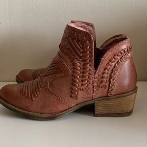 Cowboy style Ankle Booties